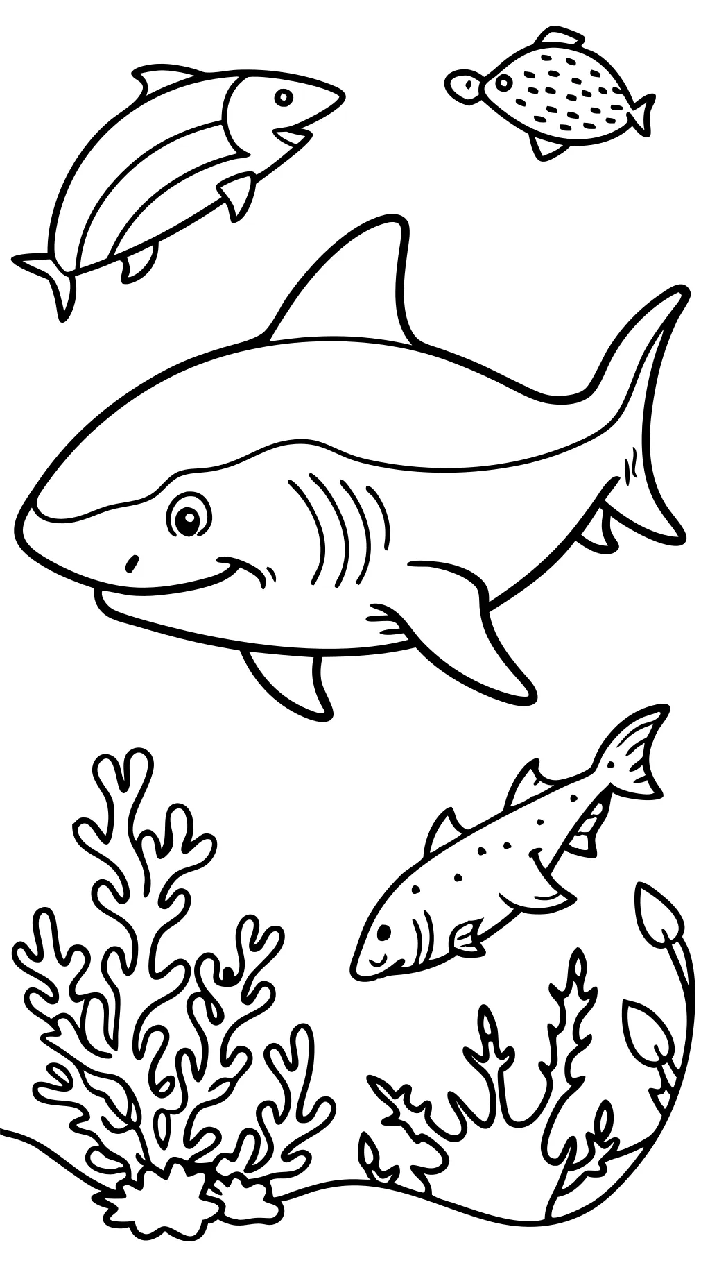 sharks coloring pages